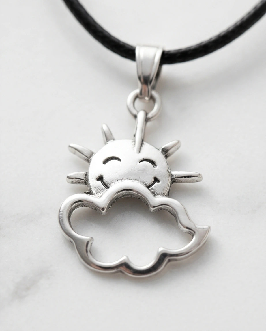The Happy Sol Sun & Cloud Necklace