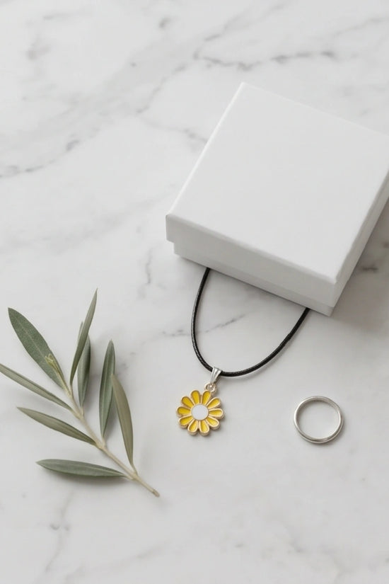 Golden Daisy Sunshine Necklace