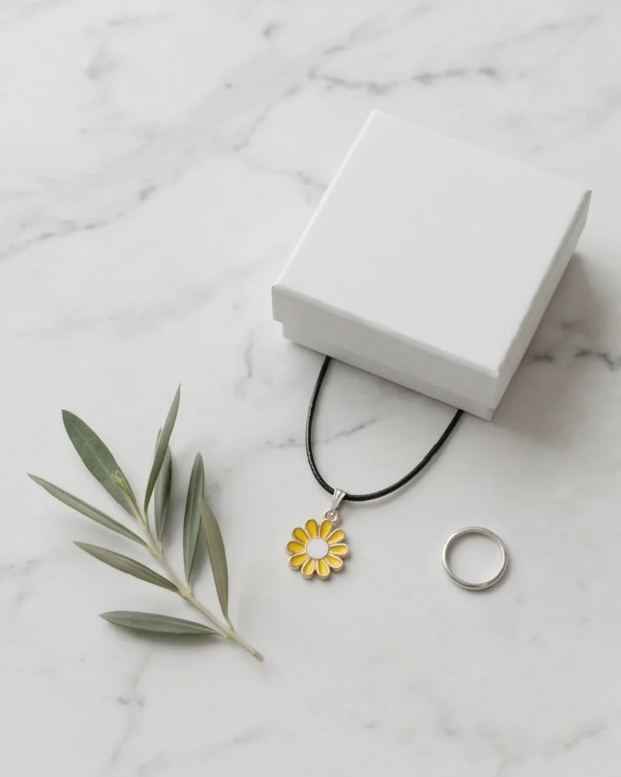 Golden Daisy Sunshine Necklace
