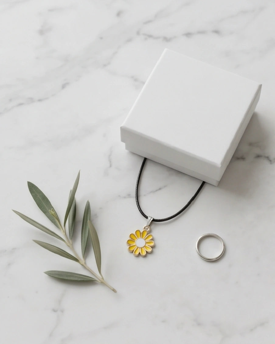 Golden Daisy Sunshine Necklace