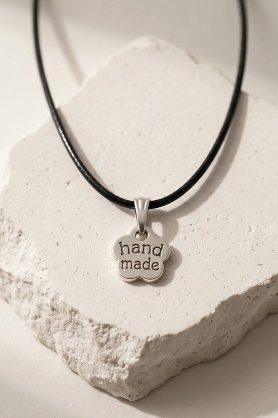 Silver Engraved Handmade Blossom Necklace