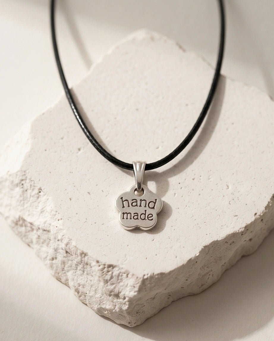 Silver Engraved Handmade Blossom Necklace