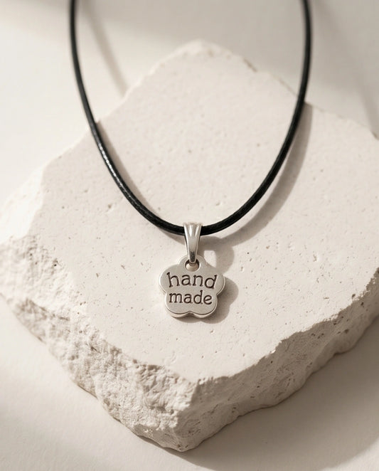 Silver Engraved Handmade Blossom Necklace