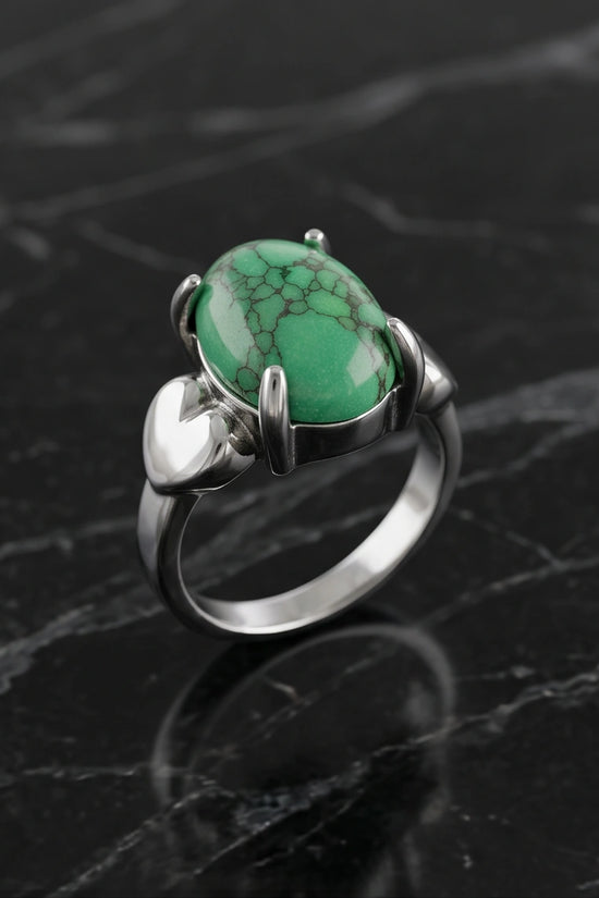 White Canyon Howlite Statement Ring