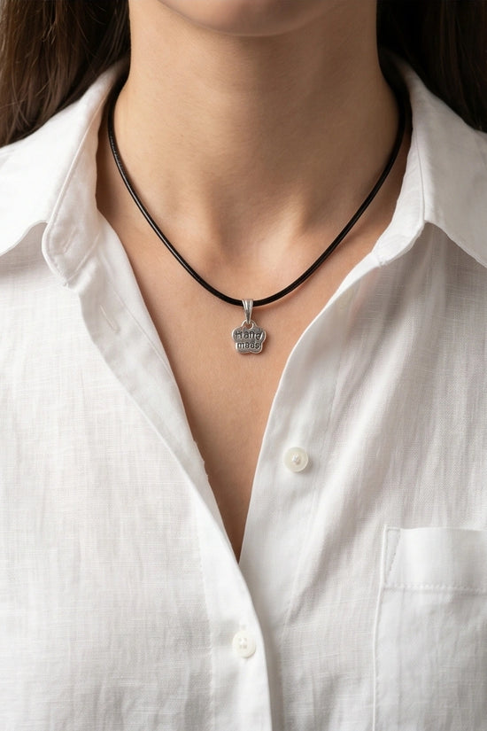 Silver Engraved Handmade Blossom Necklace