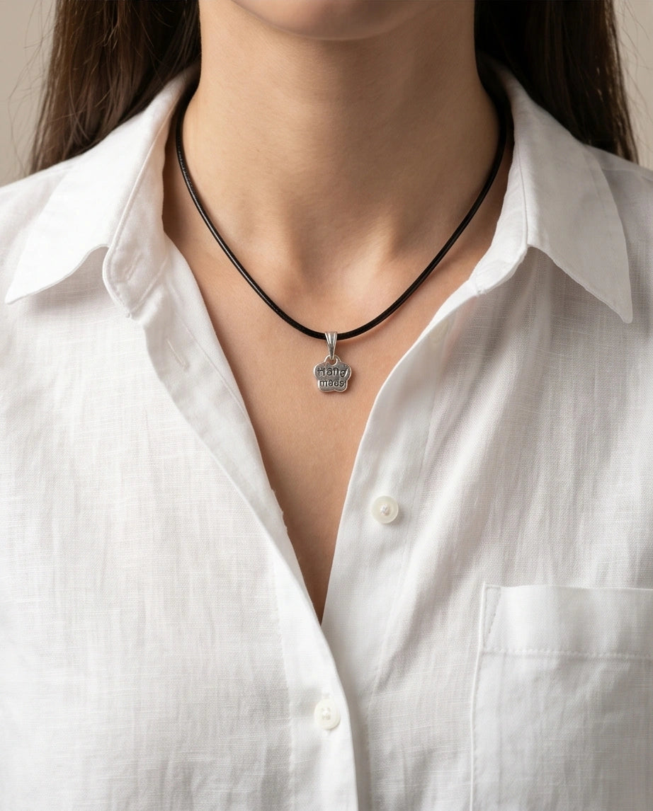 Silver Engraved Handmade Blossom Necklace