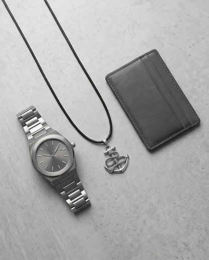 The Maritime Hope: Vintage Anchor & Rope Pendant Necklace