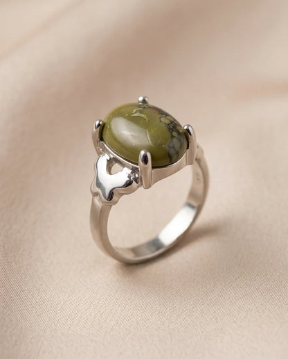 Olive Serpentine Butterfly Ring