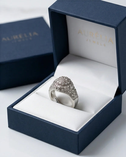 Sovereign Diamond Pave Dome Ring