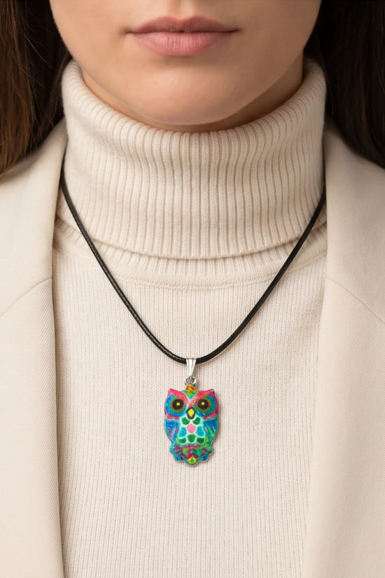 The Mosaic Owl Pendant