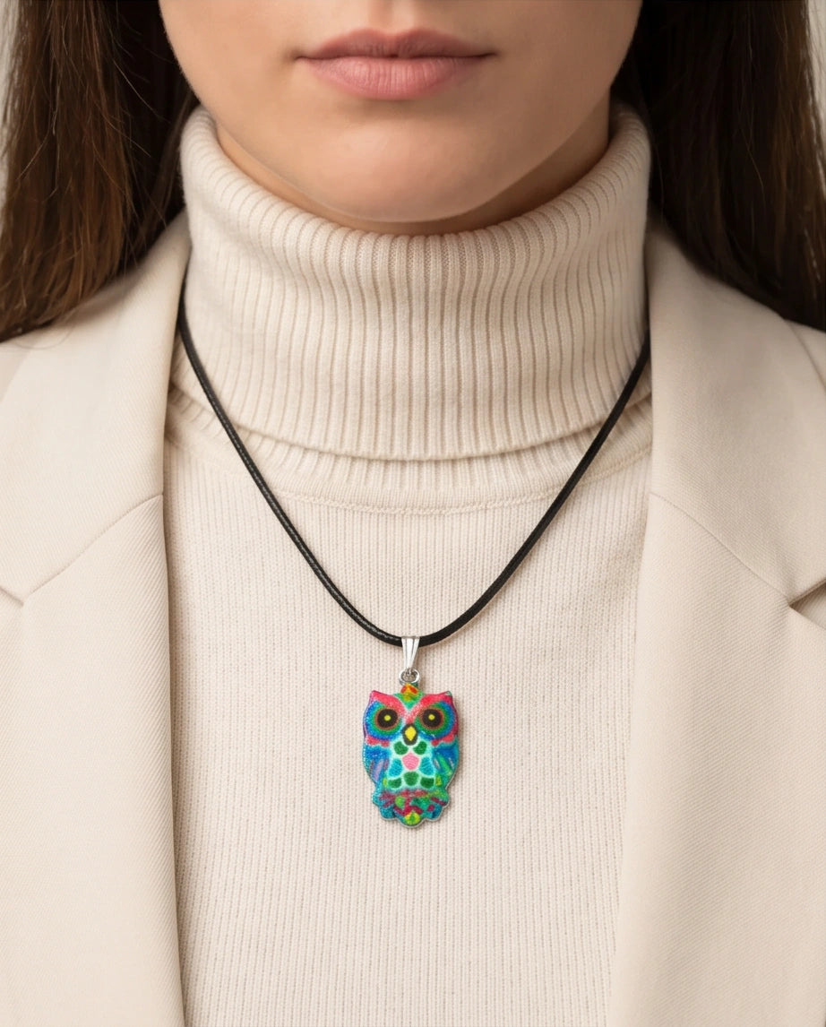 The Mosaic Owl Pendant
