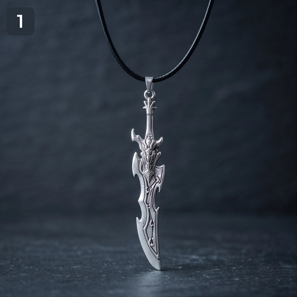 Dragon Skull Fantasy Blade Pendant