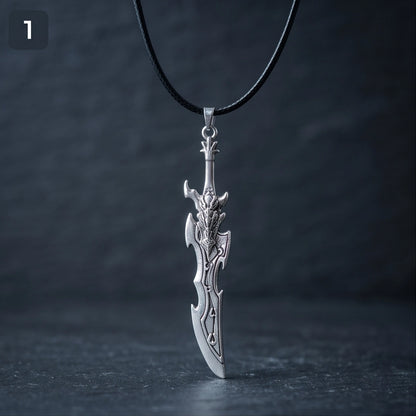 Dragon Skull Fantasy Blade Pendant