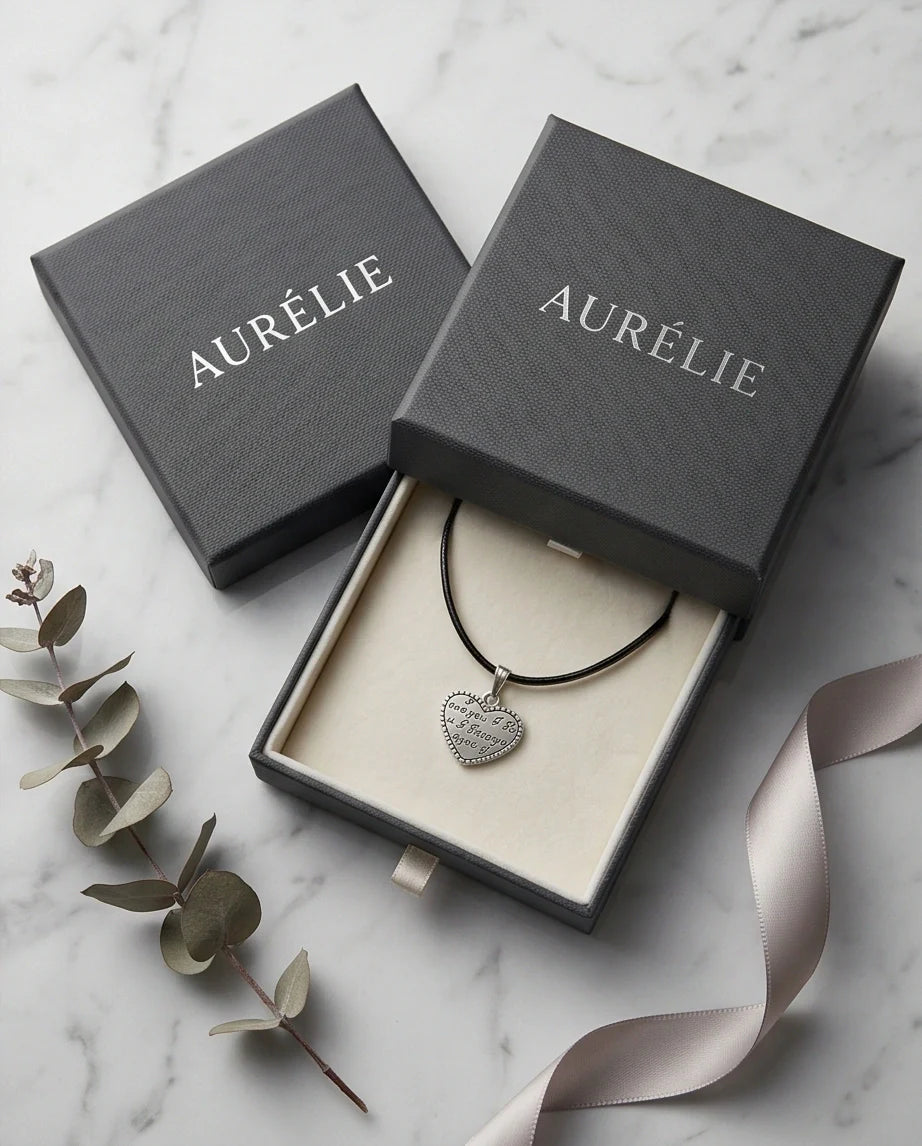 The Sweet Confession: Engraved Heart "I Love You" Pendant Necklace