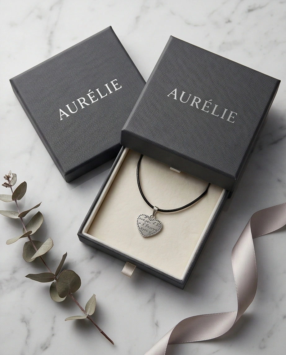The Sweet Confession: Engraved Heart "I Love You" Pendant Necklace
