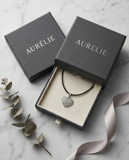 The Sweet Confession: Engraved Heart "I Love You" Pendant Necklace