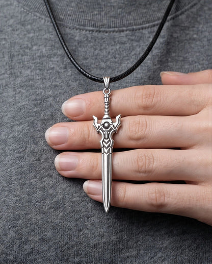 Fantasy Broadsword Pendant Necklace