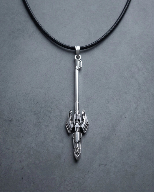 Futuristic Sci-Fi Spear Pendant Necklace