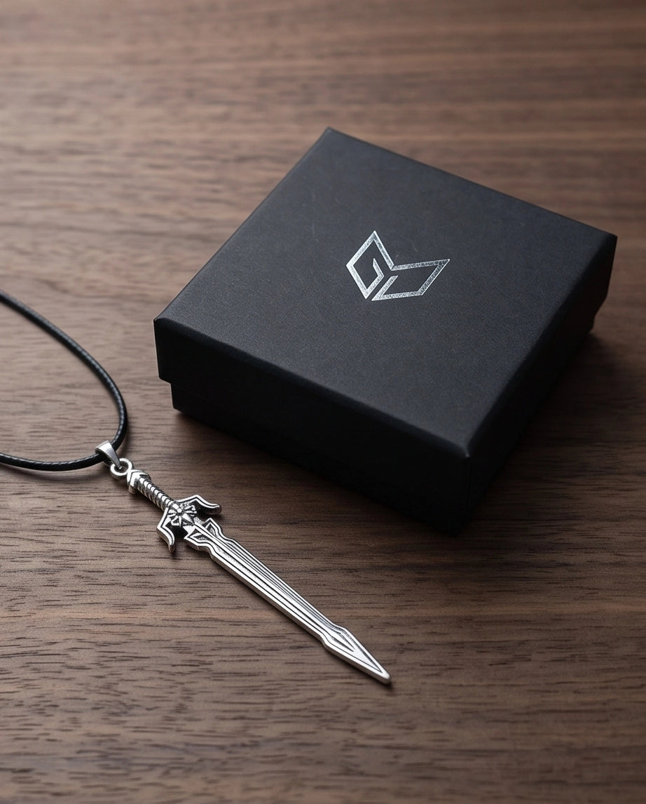 Silver Mythic Broadsword Pendant