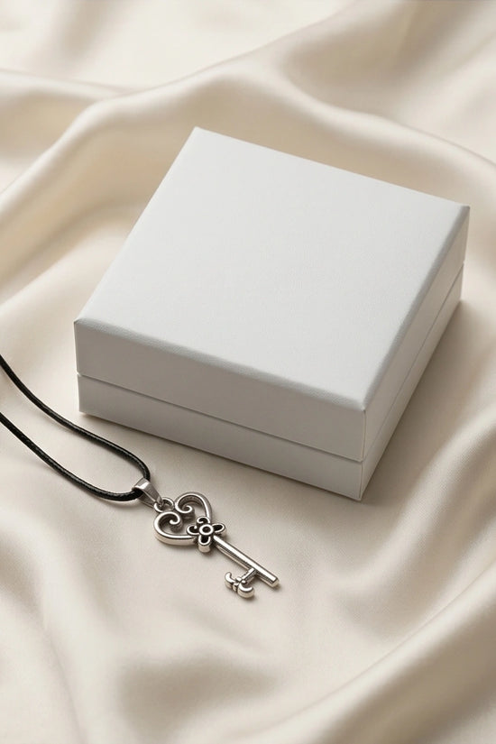 The Secret Garden Heart Key Necklace