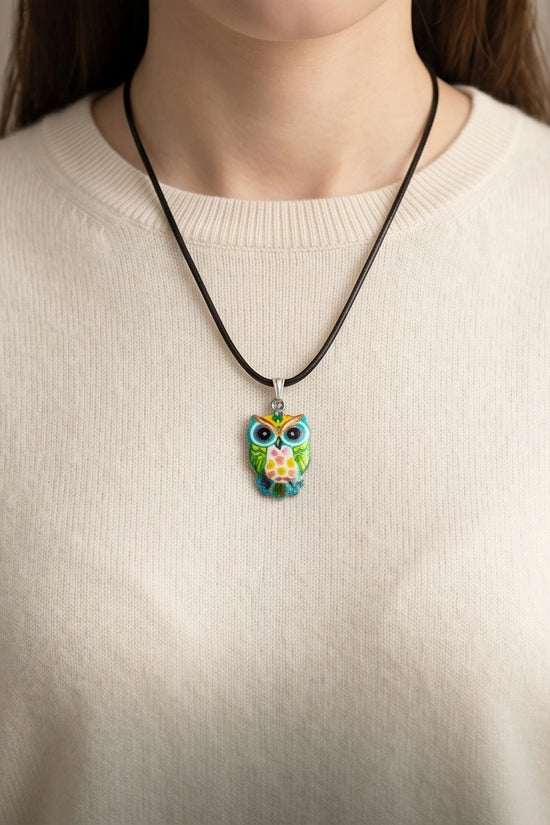 The Azure Owl Pendant