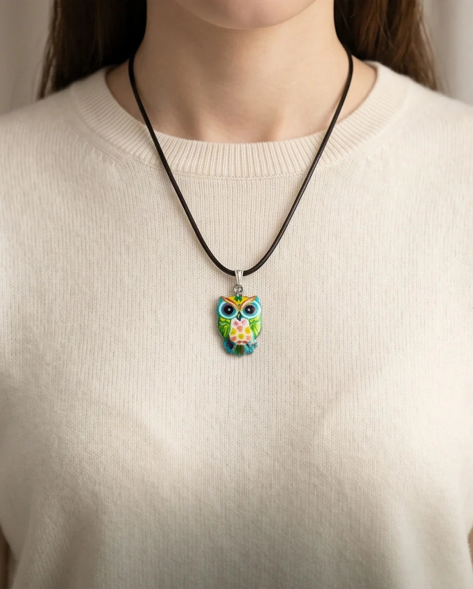 The Azure Owl Pendant