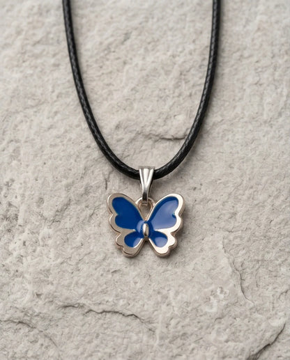 Midnight Blue Butterfly Pendant