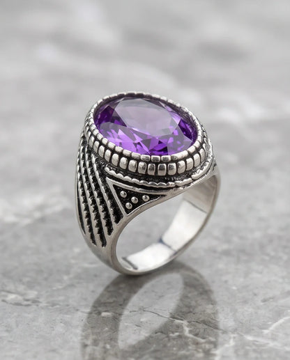 Imperial Amethyst Sovereign Signet Ring