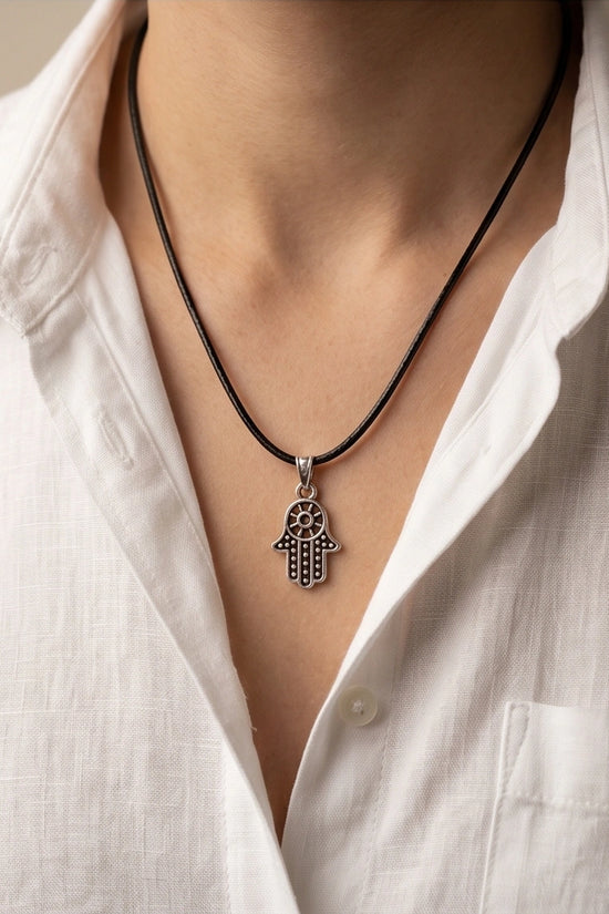 Vintage Industrial Link Pendant Necklace