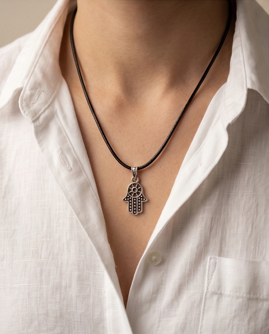 Vintage Industrial Link Pendant Necklace