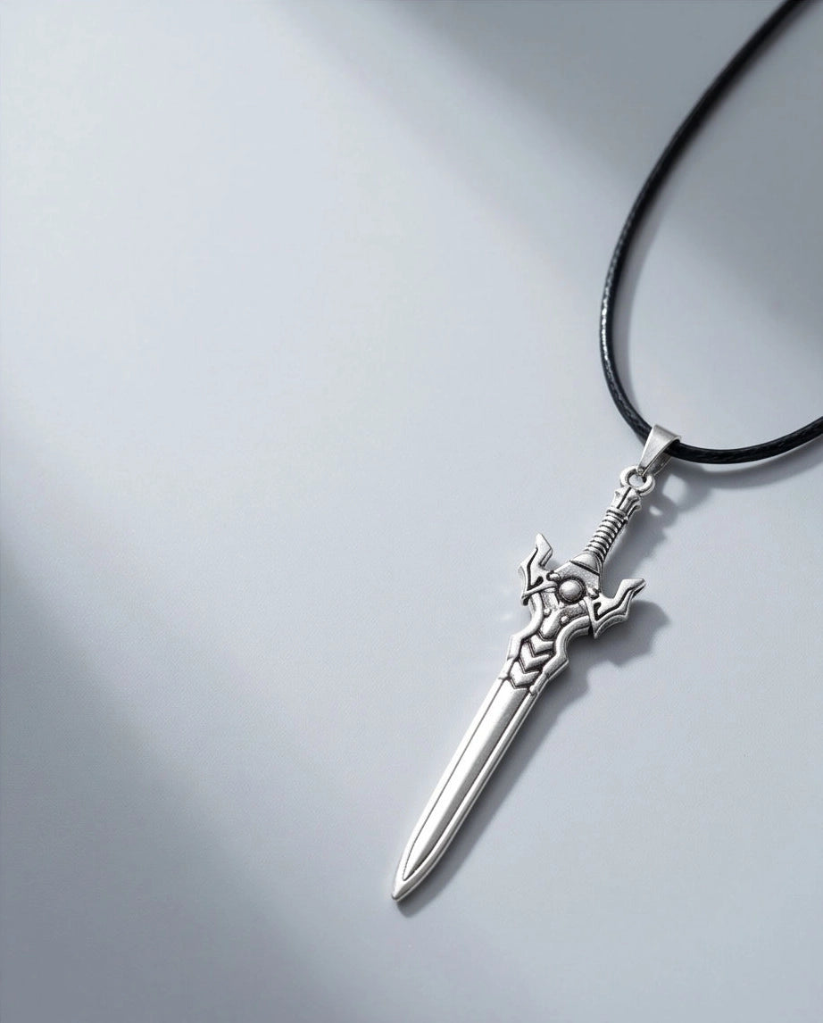 Fantasy Broadsword Pendant Necklace