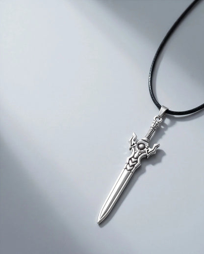 Fantasy Broadsword Pendant Necklace