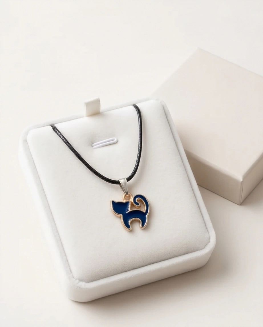 Midnight Mystique Cat Pendant