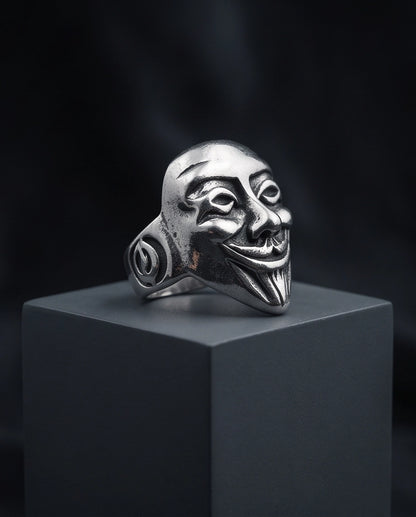 Guy Fawkes Mask Sculpted Ring