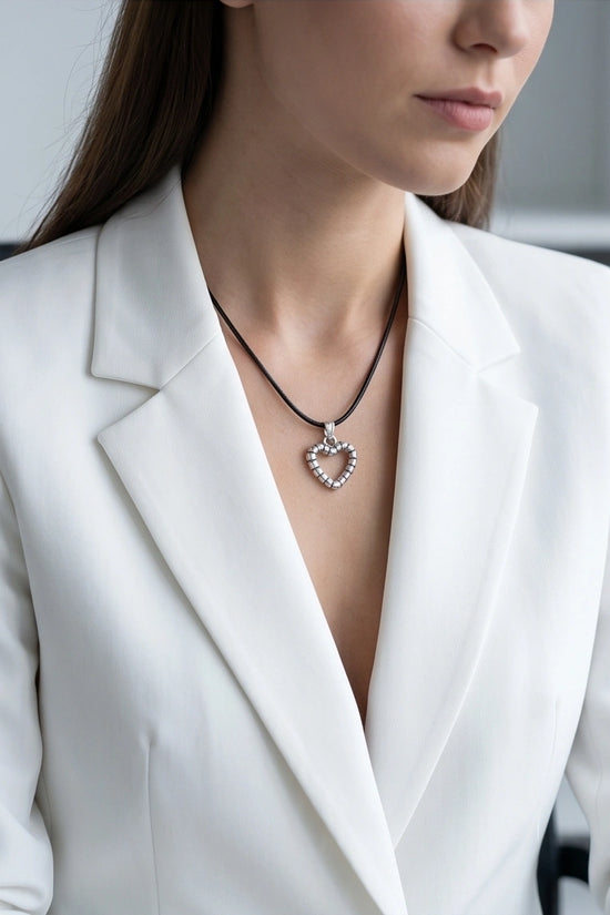 The Eternal Bond Hollow Heart Necklace