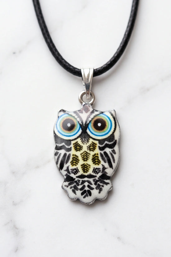 The Monochrome Owl Pendant
