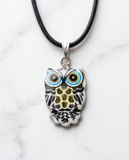 The Monochrome Owl Pendant