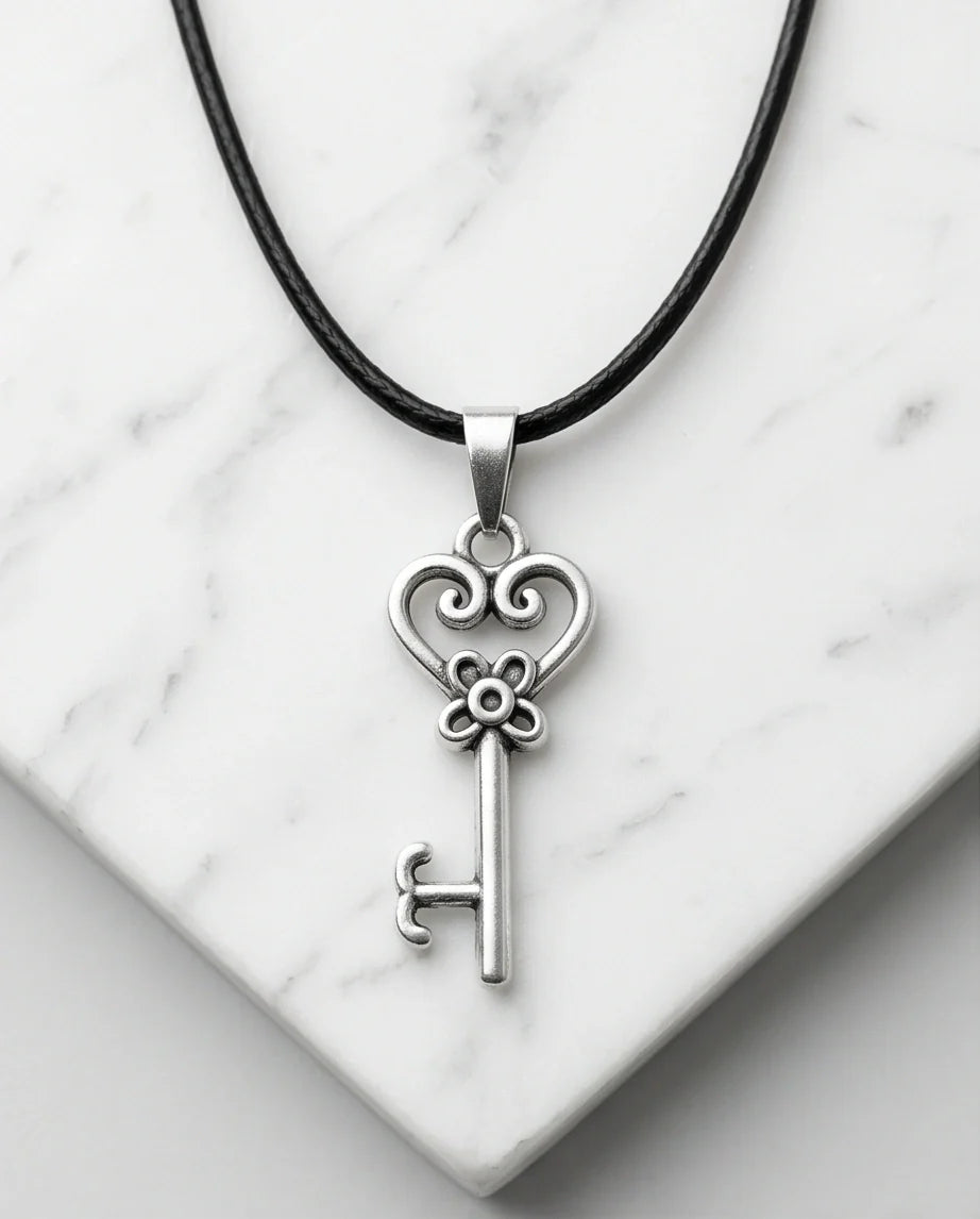 The Secret Garden Heart Key Necklace