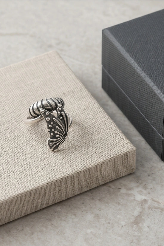 Vintage Sterling Silver Butterfly Wrap Ring
