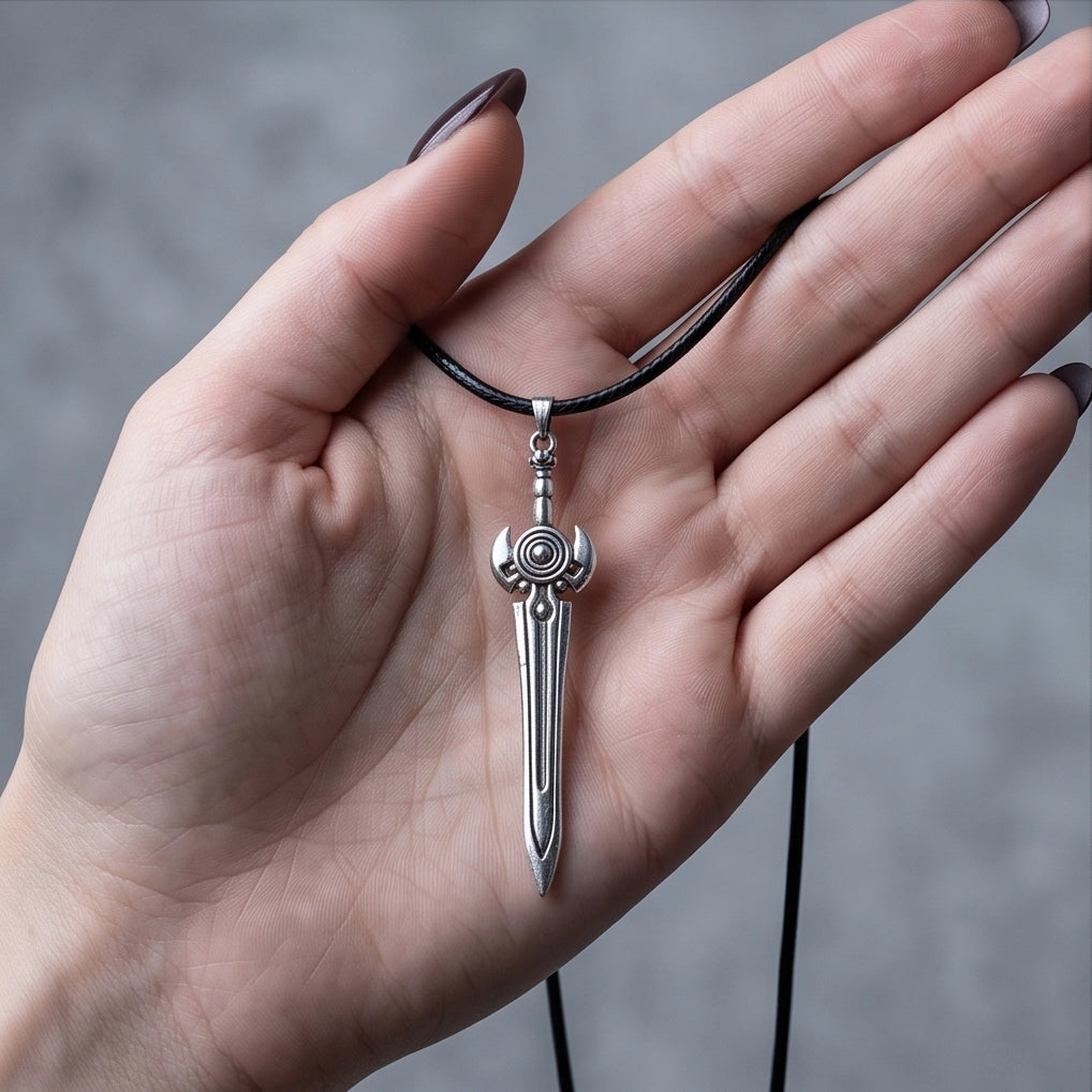 Celestial Eye Greatsword Pendant Necklace