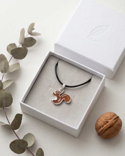 The Hazel Squirrel Pendant
