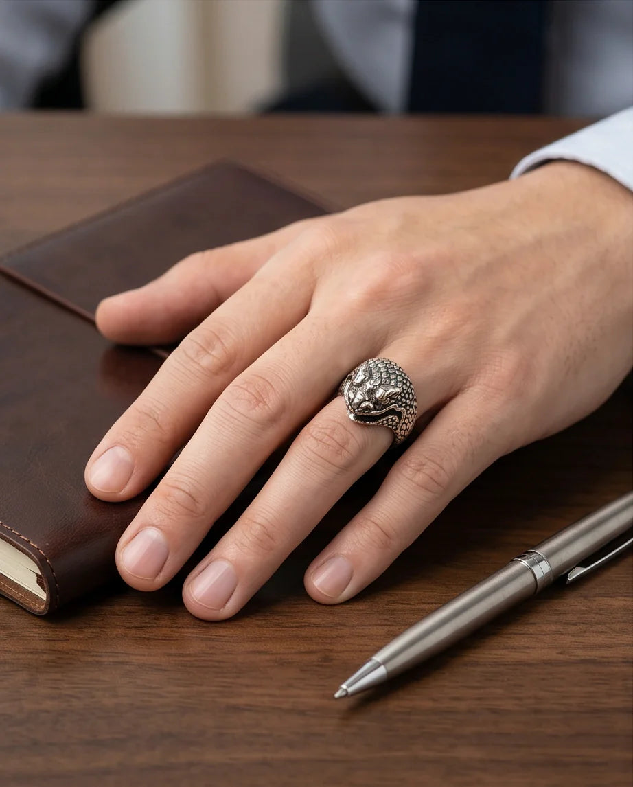 "Serpent’s Legacy" – Premium Viper Statement Ring