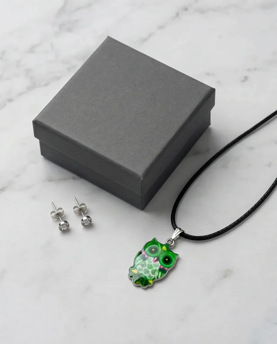 The Emerald Owl Pendant