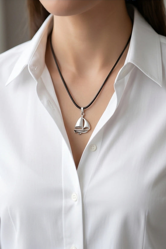 The Mariner Sailboat Pendant Necklace