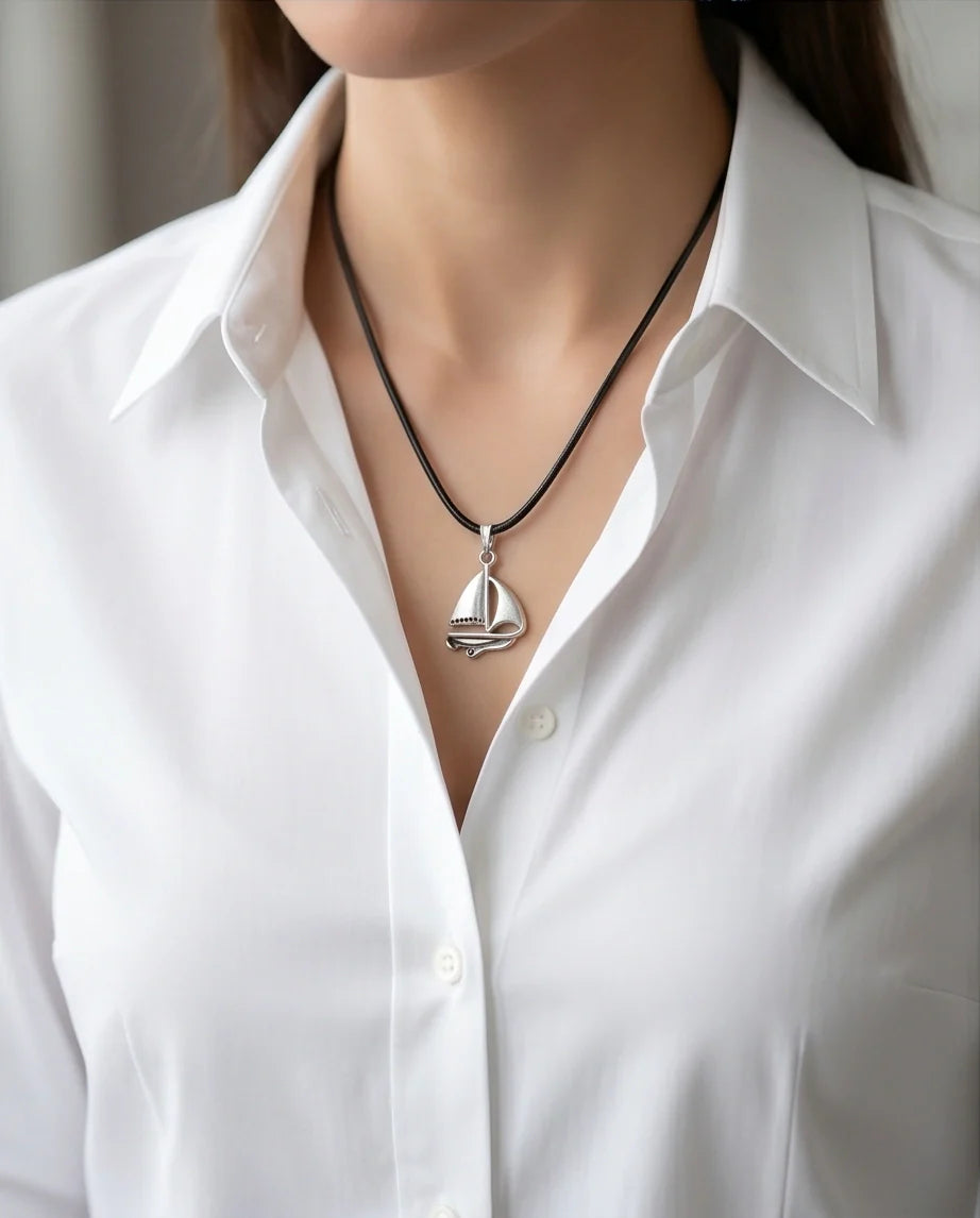 The Mariner Sailboat Pendant Necklace