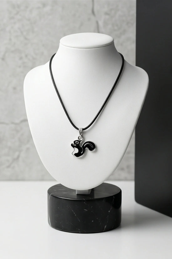 The Midnight Squirrel Pendant