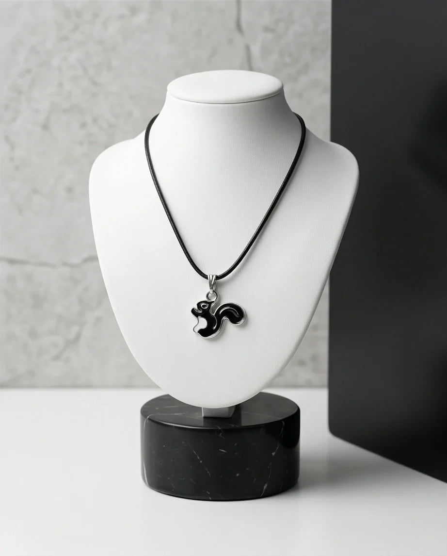 The Midnight Squirrel Pendant