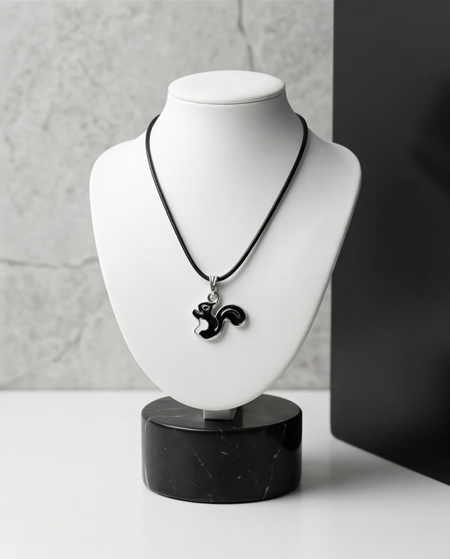 The Midnight Squirrel Pendant