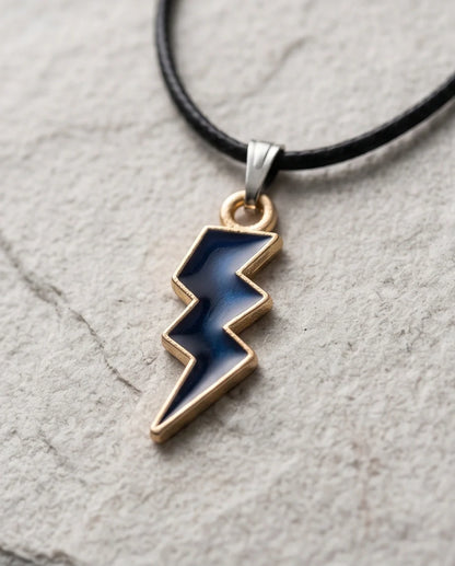 Midnight Lightning Bolt Pendant