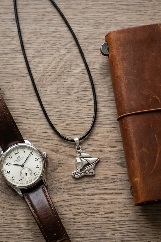 Silver Sailboat Pendant Necklace